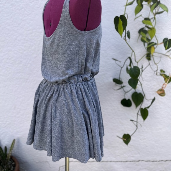 American Apparel Gray Drawstring Mini Dress - Picture 2 of 5